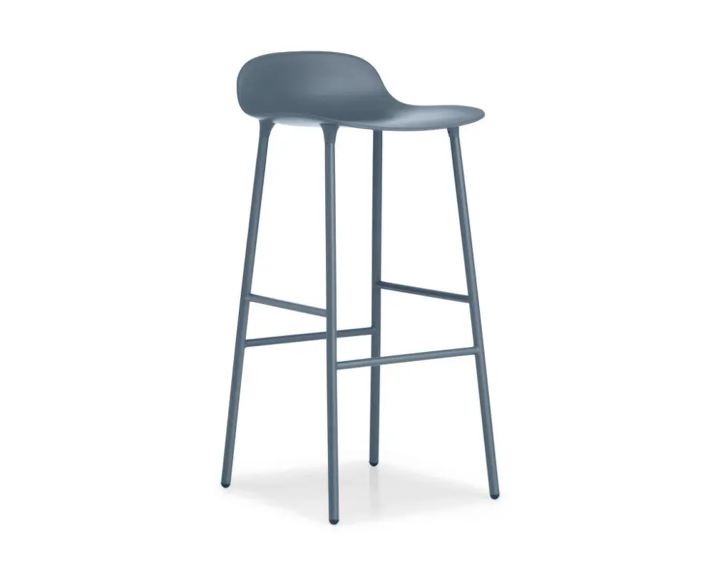 Sleva Barová židle Form 75 cm Steel, blue