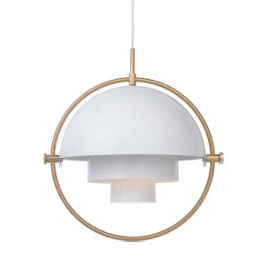 Závěsná lampa Multi-Lite, white/brass Cenový Hit