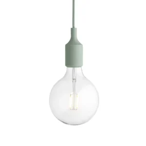 Závěsná LED lampa E27, light green Novinka
