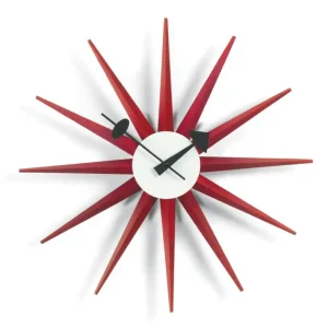 Hodiny Sunburst Clock, red Nízká Cena
