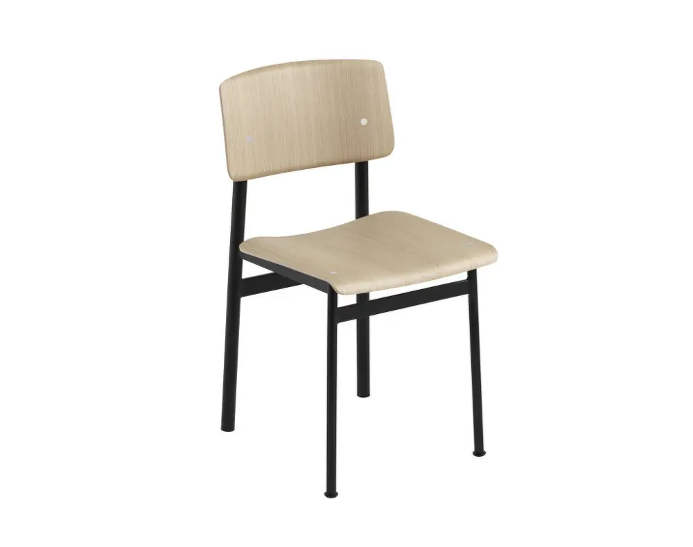 Židle Loft, black/oak Nejlepší Volba