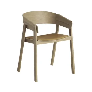 Dokud Zásoby Vydrží Židle Cover Armchair, kůže, cognac/oak