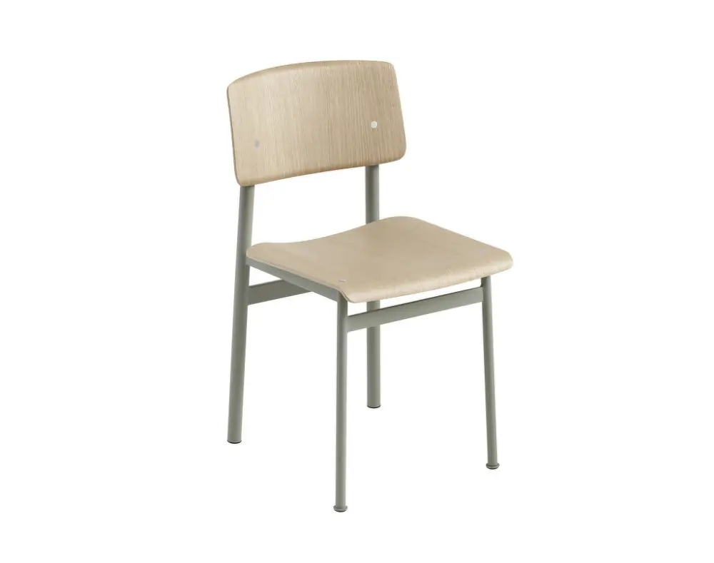 Tovární Cena Židle Loft, dusty green/oak
