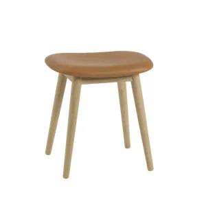 Stolička Fiber Stool Wood Base, cognac/oak Nízká Cena