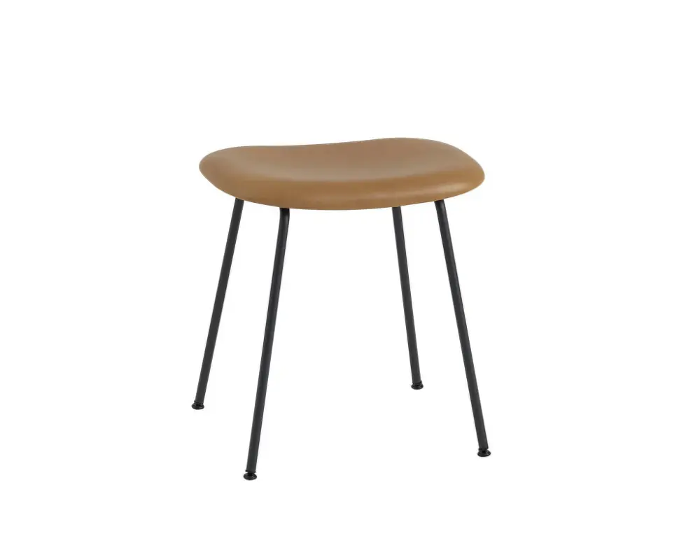 Značkový Stolička Fiber Stool Tube Base, cognac/black