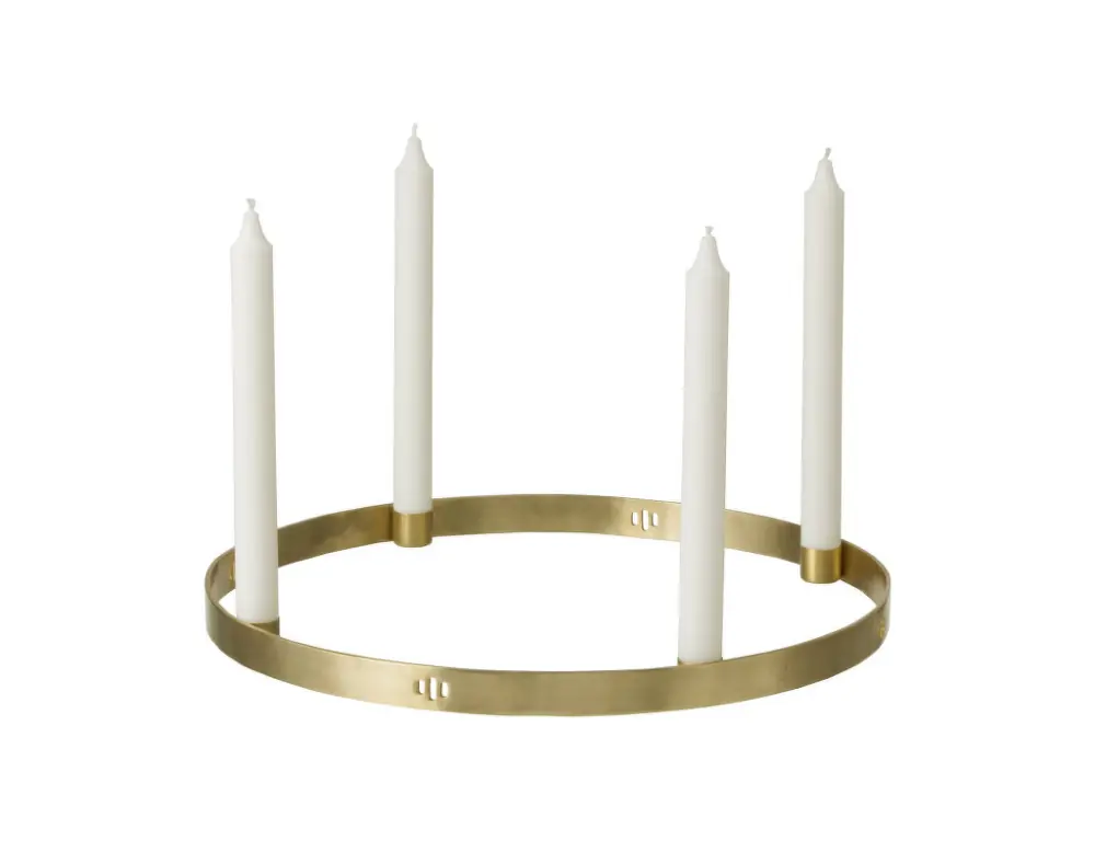Super Cena Adventní svícen Circle large, brass