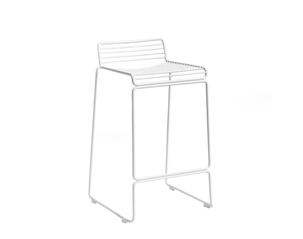 Barová stolička Hee Bar Stool, low white Autentický