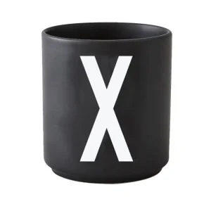 Hrnek s písmenem X, black Vysoce Kvalitní