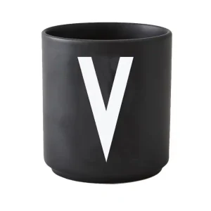 Rychlé Dodání Hrnek s písmenem V, black