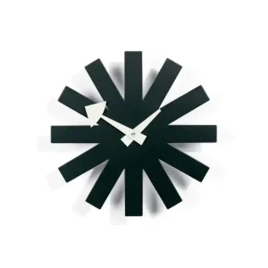 Must-Have Hodiny Asterisk Clock, black