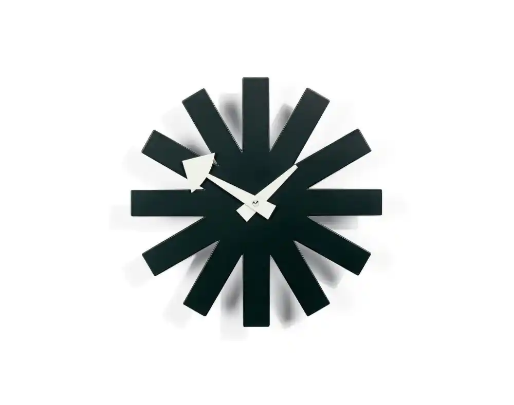 Must-Have Hodiny Asterisk Clock, black