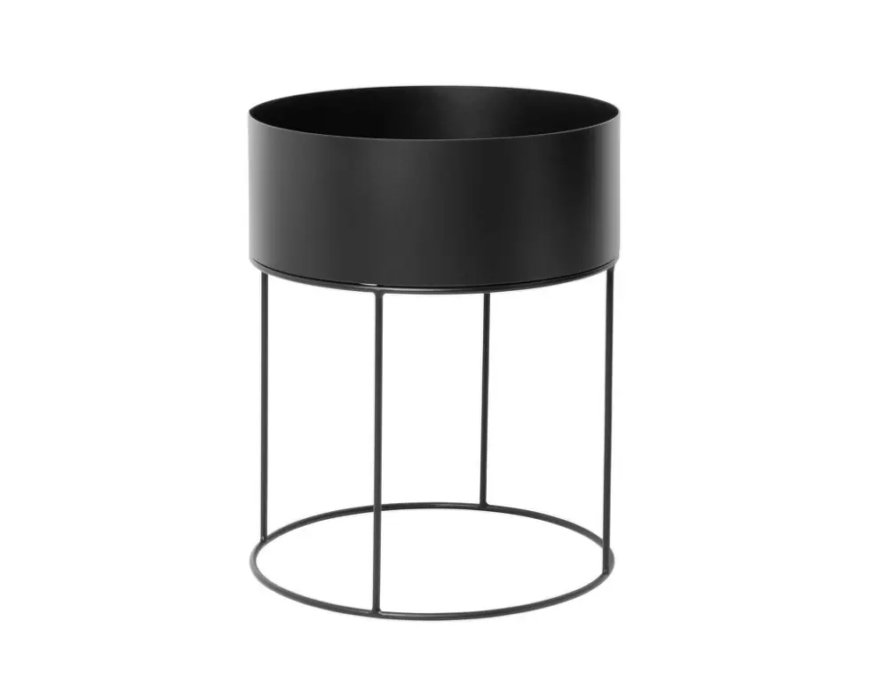 Truhlík na květiny Plant Box Round, black Kup Teď