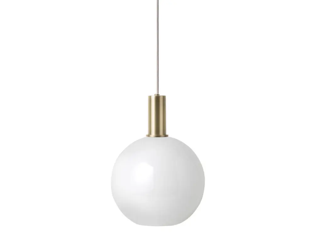 Přímo Od Výrobce Lampa Collect Low, brass/opal sphere