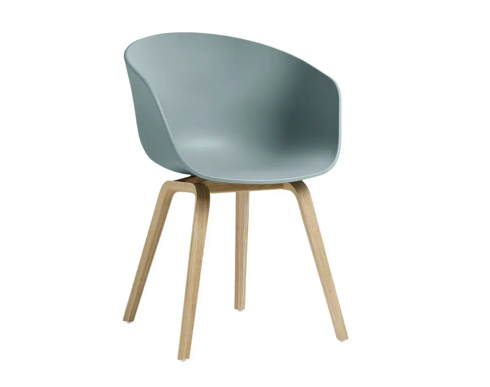 Židle AAC 22 Lacquered Oak Veneer, dusty blue Nejlepší Cena