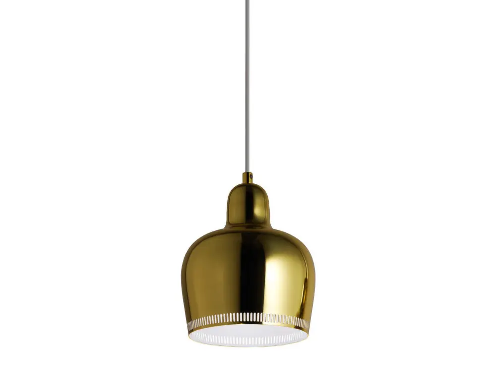 Závěsná lampa A330S „Golden Bell“, brass/white Ihned K Objednání