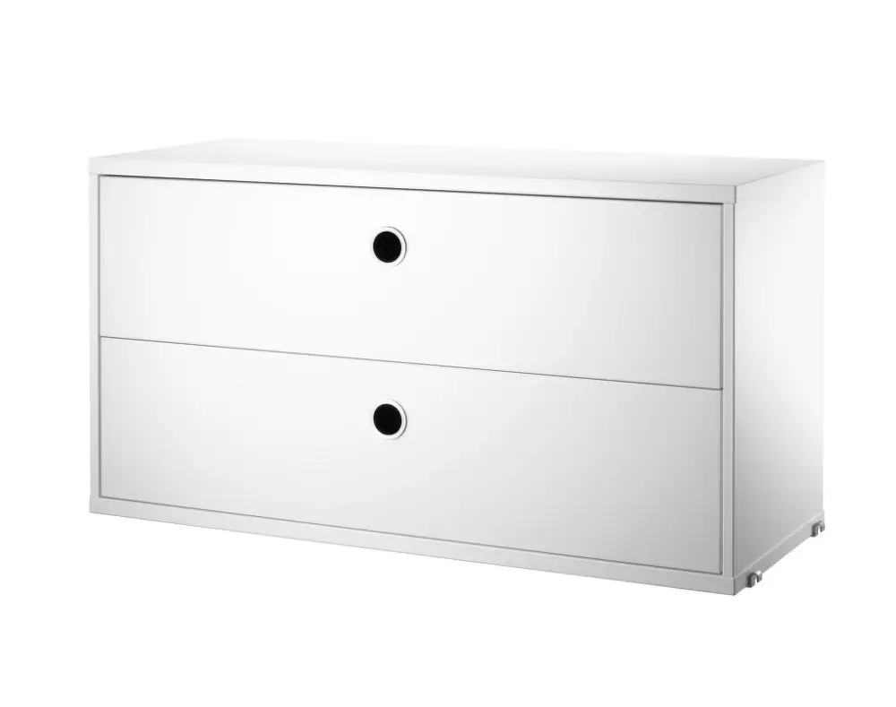Komoda String Chest With Drawers 78 x 30, white Vrácení Zdarma