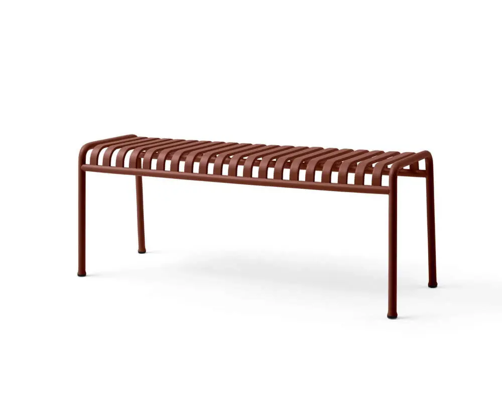 Zahradní lavice Palissade Bench, iron red Akční Nabídka