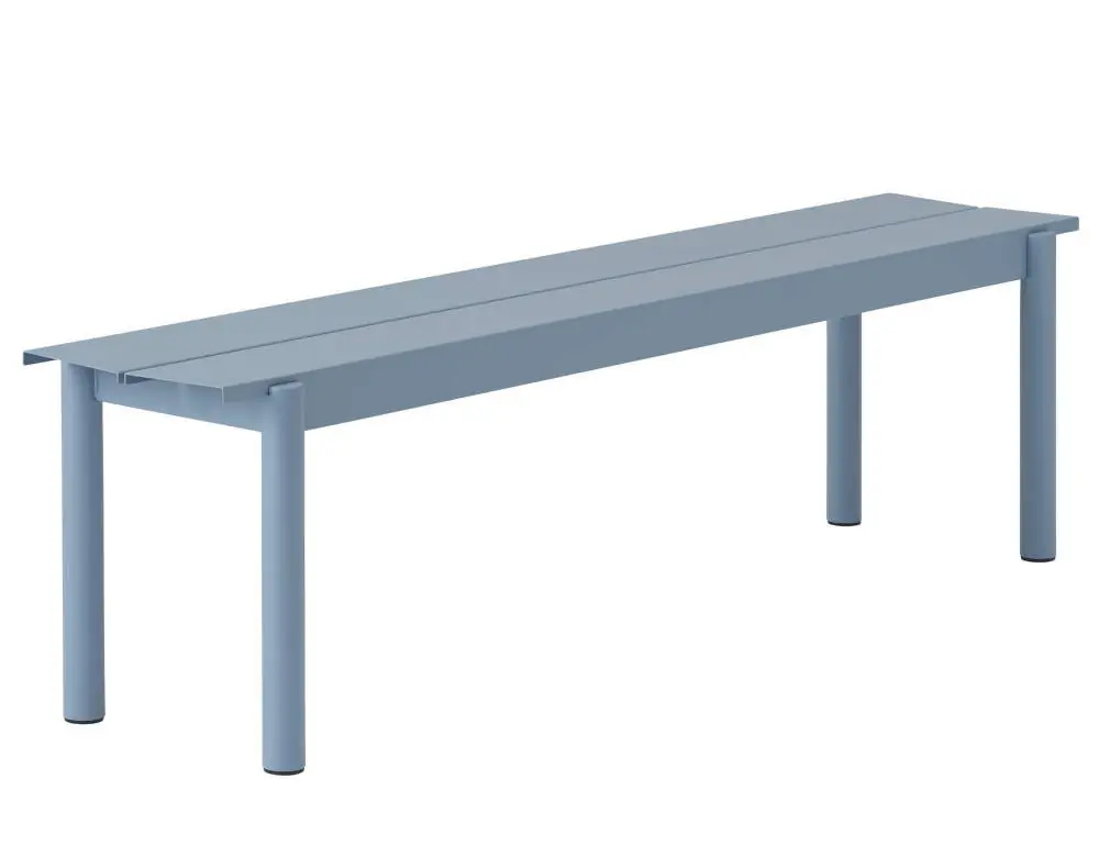 Značkový Lavice Linear Steel Bench 170 cm, pale blue