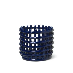 Super Cena Organizér Ceramic Basket Small, blue