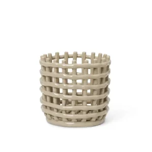 Organizér Ceramic Basket Small, cashmere Akce