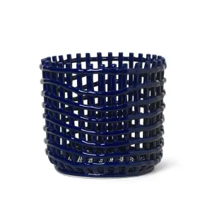 Organizér Ceramic Basket Large, blue Akční Cena