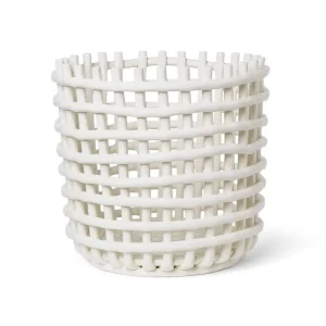 Organizér Ceramic Basket XL, off-white Jen Po Omezenou Doba