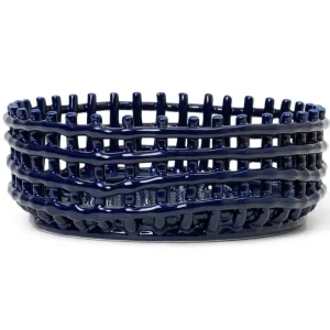 Poslední Šance Mísa Ceramic Centrepiece, blue