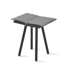 Stolička s podsedákem Georg, light grey / black oak Ověřený