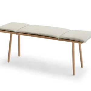 Lavice s podsedákem Georg, linen / oak Přímo Od Výrobce