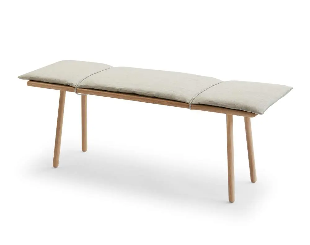 Lavice s podsedákem Georg, linen / oak Přímo Od Výrobce