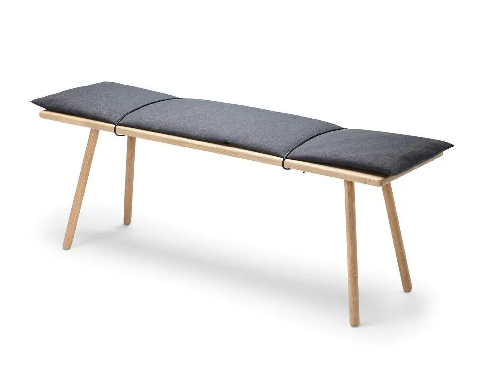 Lavice s podsedákem Georg, dark grey / oak Výhodná Nabídka