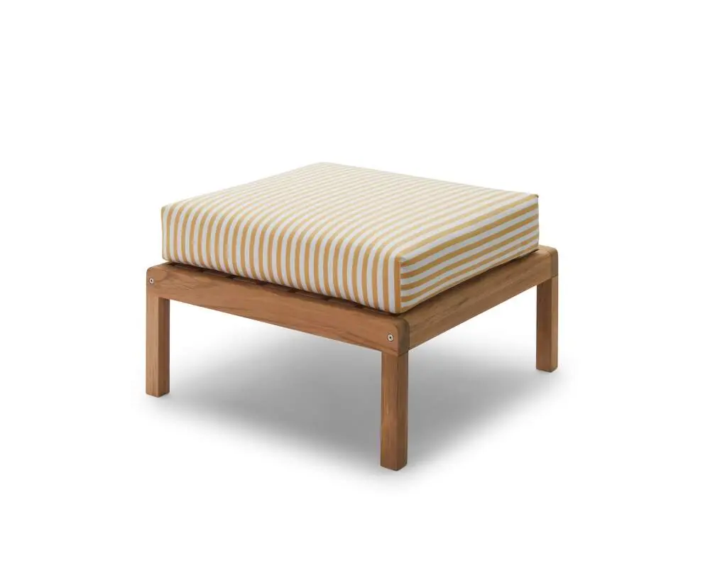 Pouf Virkelyst, golden yellow stripe Nová Kolekce