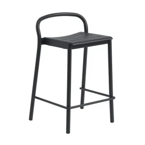 Výhodná Nabídka Stolička Linear Steel Counter Stool, black