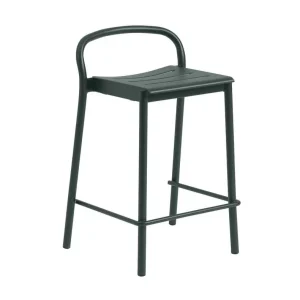 Aktuální Stolička Linear Steel Counter Stool, dark green