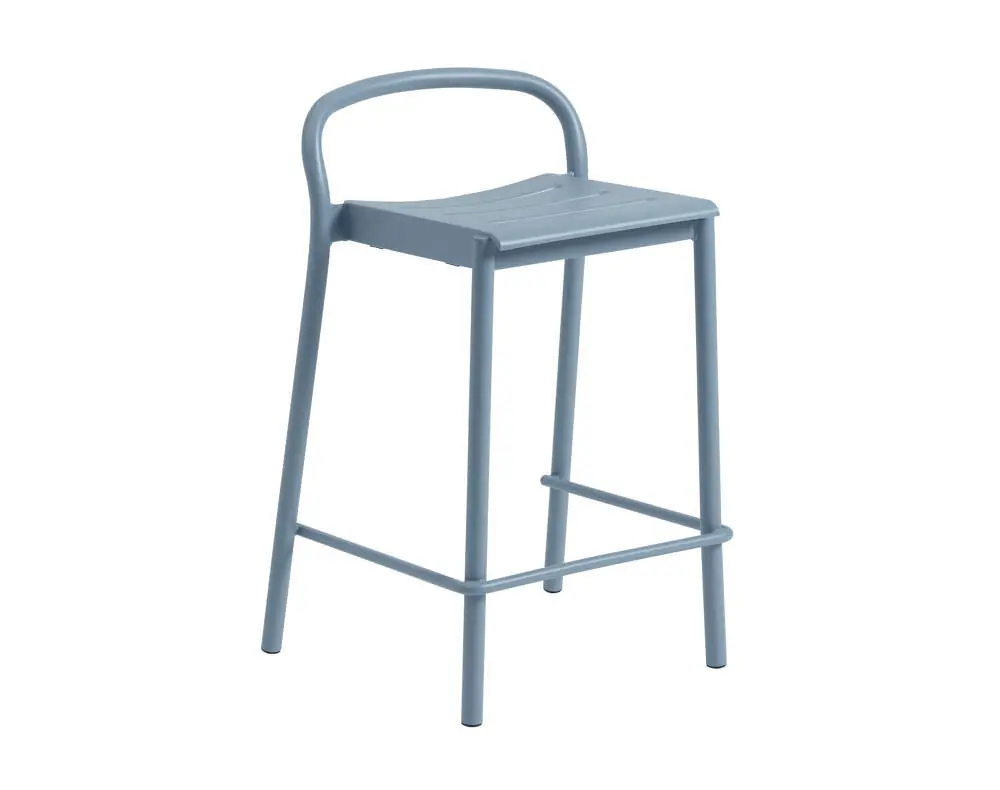Stolička Linear Steel Counter Stool, pale blue Sezónní Sleva