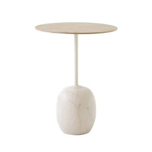 Odkládací stolek Lato LN8, oak/crema diva marble Vrácení Zdarma