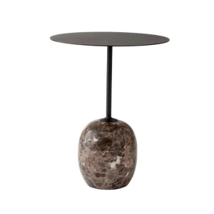 Odkládací stolek Lato LN8, warm black/emparador marble Odeslání Ihned
