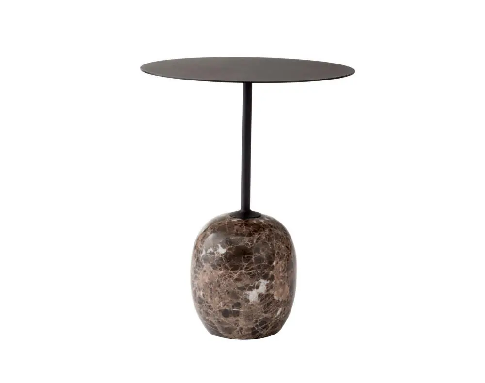 Odkládací stolek Lato LN8, warm black/emparador marble Odeslání Ihned