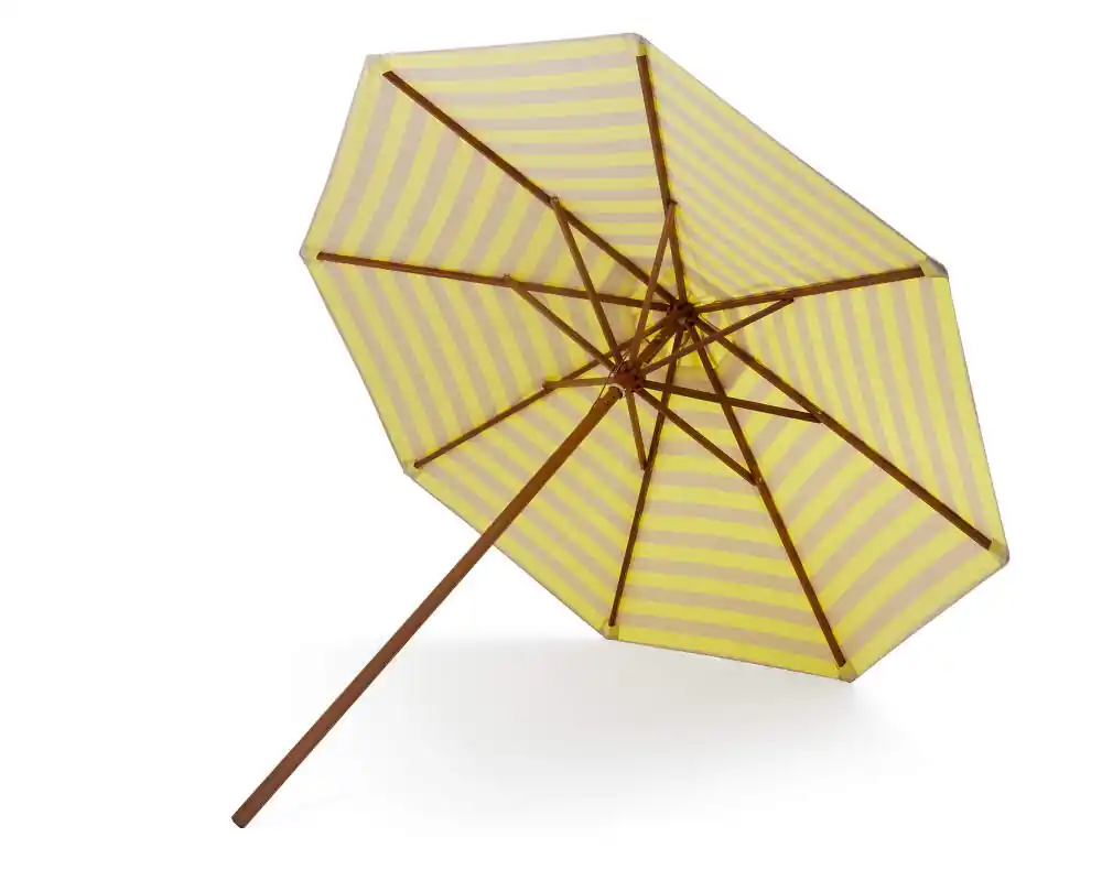 Slunečník Messina Ø300, lemon / sand stripe Značkový