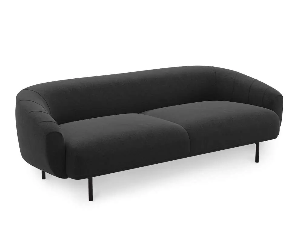 Vysoce Kvalitní Sofa Plis 3-Seater, dark grey