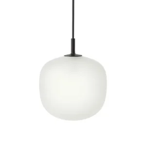 Závěsné svítidlo Rime Ø18, opal/black Vysoce Kvalitní