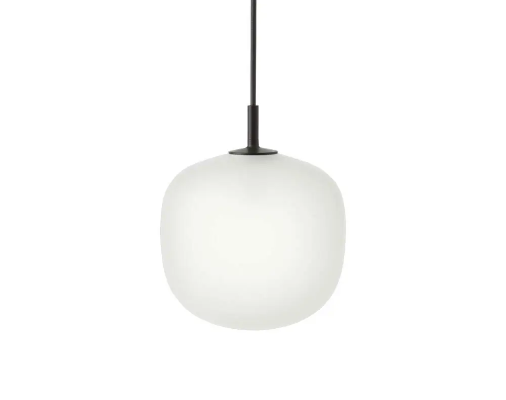 Závěsné svítidlo Rime Ø18, opal/black Vysoce Kvalitní