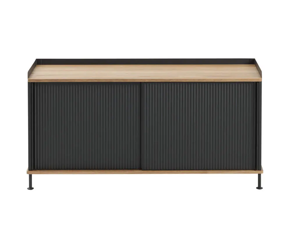 Nejlepší Volba Komoda Enfold Sideboard 124x63, oak/anthracite black