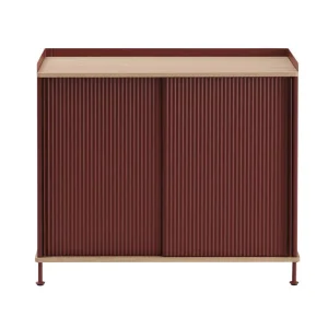 Akční Cena Komoda Enfold Sideboard 100x85, oak/deep red
