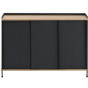 Komoda Enfold Sideboard 148x85, oak/anthracite black Cenová Bomba