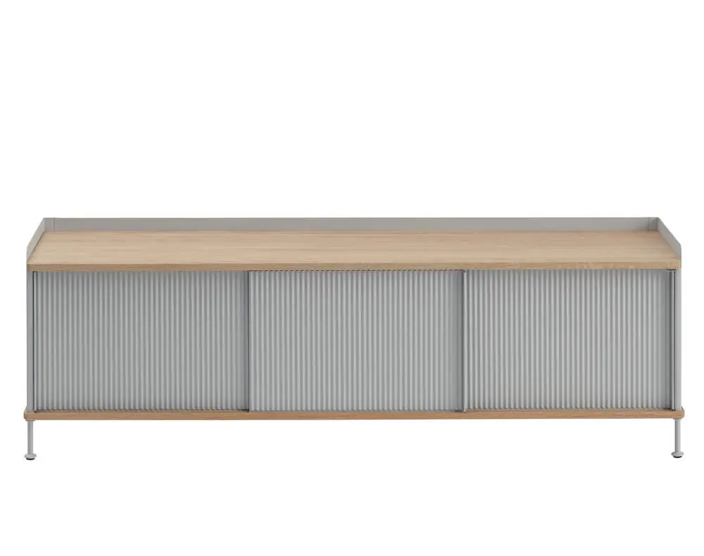 Komoda Enfold Sideboard 186x48, oak/grey Výhodná Nabídka