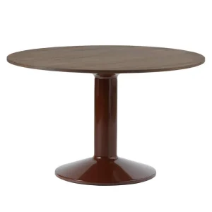 Stůl Midst Ø120, dark oak/dark red Nejprodávanější