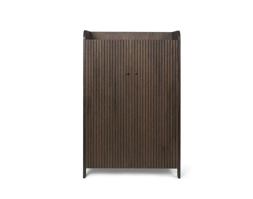 Sleva Komoda Sill Low, dark stained oak