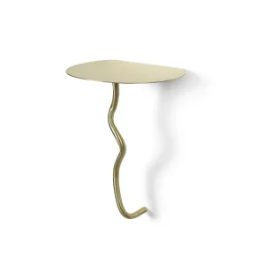 Nástěnný stolek Curvature, brass Nová Kolekce