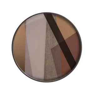 Odeslání Ihned Tác Angle Glass Tray Round L, pinot